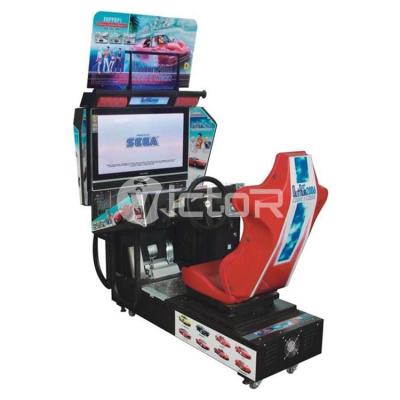 China Outdated Wooden / Metal Arcade Driving Simulator Video Game Machine for sale