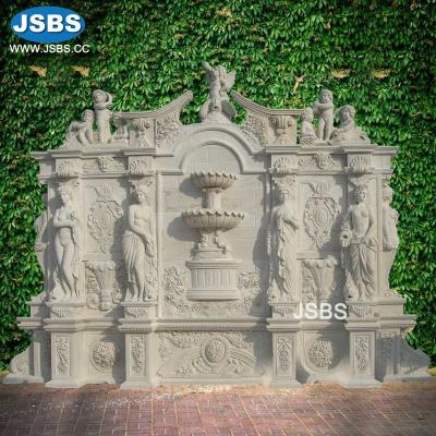 China Super Luxury Outdoor Large Lady Waterfall Lady Waterfall Fountains Schloss Decoration Restoration Natural Marble Choice for sale