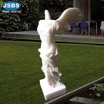 China Vivid Collection World Famous Art Gallery Carved Marble Stone Winged Victory Of Samothrace Statue Sculpture for sale