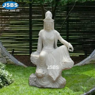 China Large Minimalist Marble Engraving Religion Gautama Buddha Standing Statue For Sale for sale