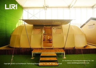 China Luxury Wooden Frame Panorama Dome Camp Family Tourist Accommodation Glamping Tent for sale