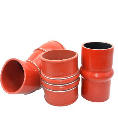 China Auto Parts Replace High Quality Hump Radiator Silicone Hose Truck Stainless Steel Ring Silicone Turbo Hose For for sale