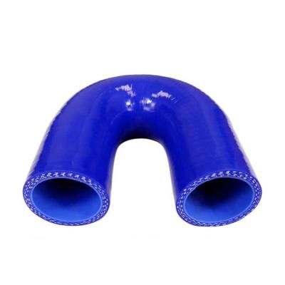 China Auto Parts Replace 4 Ply 5mm 180 Degree Reducer Radiator Silicone Hose Elbows For 3 Inch To 2.5 Inch Silicone Reducer for sale