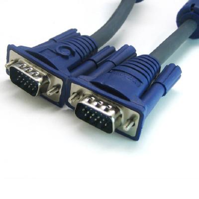 China COMPUTER OEM factory custom black blue VGA male to male plug computer monitor cable wire computer video signals cable wire cord connection for sale