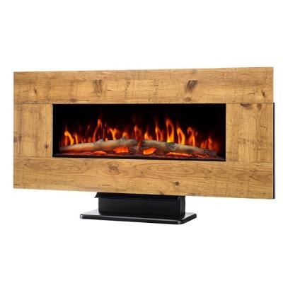 China Modern Hanging Flame Effect Lighting Wall Mounted With Modern Wood Frame Electric Fireplace for sale