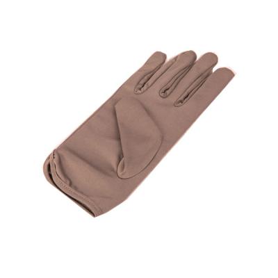 China Nicht Wegwerf-Brown/weiße Schmuck-Handschuhe, leichter Microfiber-Handschuh-Handschuh zu verkaufen