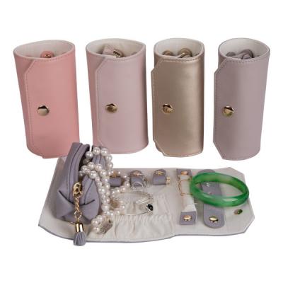 China Purpurrote/Rosa-lederne Schmuck-Tasche für Schmuck sammeln/Gewicht der Anzeigen-0.3kg zu verkaufen