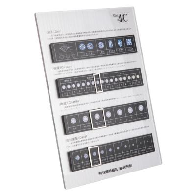 China Multi Diagramm-Karten-Anzeige des Farbdiamant-4c für Juweliergeschäft Eco freundlich zu verkaufen