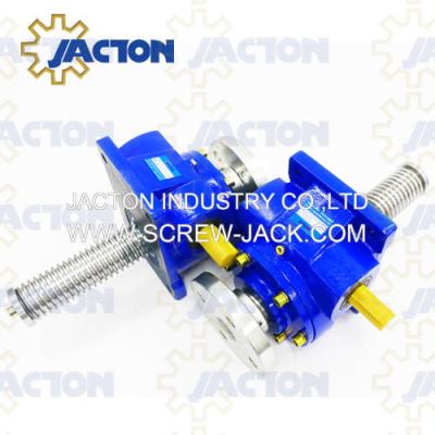 China Factory 30 Ton Trapezoidal Screw Jack Worm Gear Motor Jack For Heavy Duty Screw Jack Lifting Platform for sale