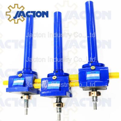 China Factory custom 0.5 ton screw jacks with shaft lock collar, mini worm gear machine screw jack price for sale