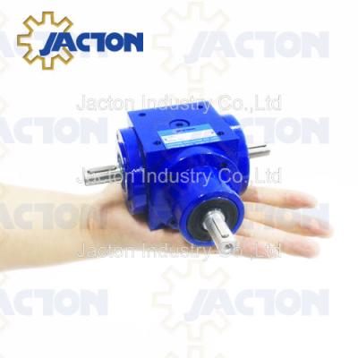 China Factory Mini Cubic Bevel JTP65 Gearbox Called Miniature Spiral Bevel Gear Box or Compact Gear Drive Reducer with 1:1 or 2:1 Ratio for sale