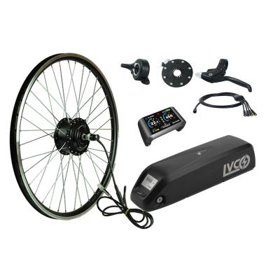 China LVCO 24v 36v 250w 350w hub motor brushless front ebike kit with 20