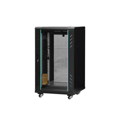 China Transparent Tempered Glass Front Door/Mesh Door Cheap And High Quality Server Compute Rack Network Rack Cabinet Mesh Door Cabinet for sale