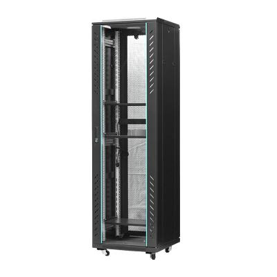 China Transparent Tempered Glass Front Door/Cabin PC Computer Rack Server Network Fence Switch Bracket Mesh Door Rack Promotion Price Network for sale