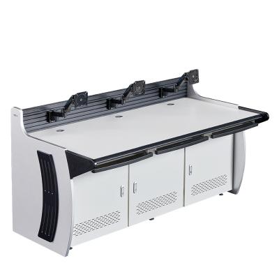 China Modern control desk table control room triple seat for sale