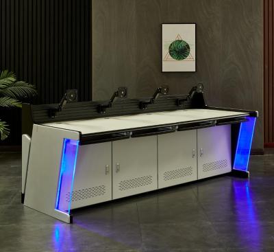 China Modern led light luxury console monitoring control center security room control room console table for sale