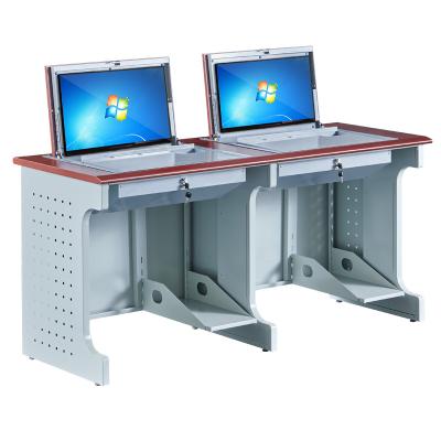 China High Quality Commercial Modern Desk Built School Modern Flip Top Computer Desk Classroom Furniture Computer Classroom for sale