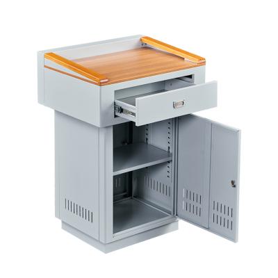 China Modern Projection Matching Digital Podium Teacher Multimedia Platform Teaching Educational Equipment Lockable LCD Host for sale