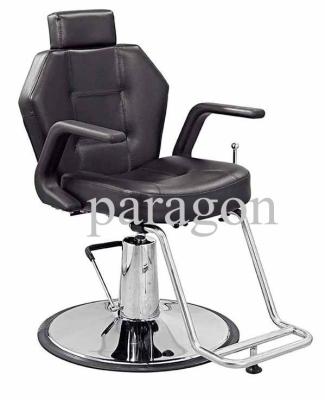 China Barber Chair Black Reclining Barber Chair / Barber Chairs for sale