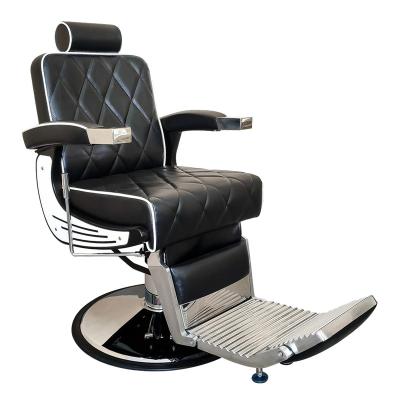 China 2021 Modern Style Modern Style Barber Chair Wholesale Hair Salon Furniture Black Equipment for sale