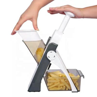 China Sustainable Kitchen Tools and Instruments Mini Quick Manual Multifunctional Veggie Cutter Slicer Vegetable Cleaver for sale