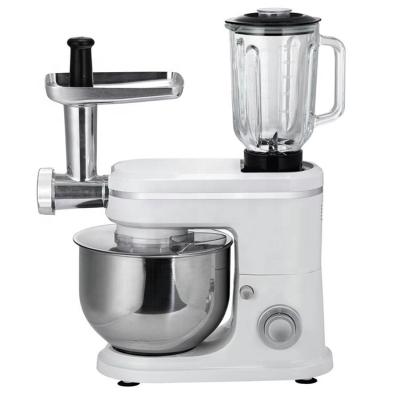 China Electric commercial mixer ejector button 110V 220V 6L 1500W 3in1 cake mixer grinder pizza stand dough food mixers for sale