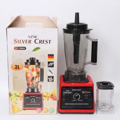 China 3L 8000w Sc-9880 Multifunctional Home Kitchen Multifunctional Commercial Food Processor Heavy Duty Silver Crest Blender for sale