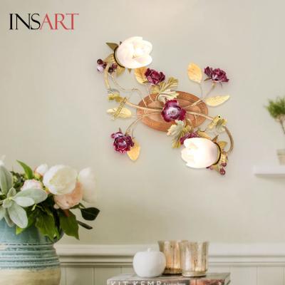 China Modern Good Design American Country Style Luxury Flower Hotel Lobby Glass Led Chandelier for sale