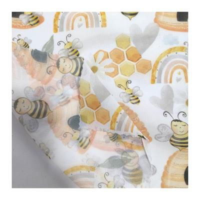 China Custom Printed Design 100% Poly Woven Fabric 100D Tear-Resistant Chiffon For Summer Women Dress Clothes for sale