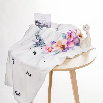 China PORTABLE Custom Printed Blanket For Baby Soft Flannel Fleece Ready To Ship Amazon Wholesale for sale