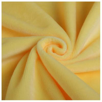 China 100% Micro Memory Mink Poly Fleece Fabric Super Soft Solid Colors In Stock For Baby Blanket Hot Sale for sale