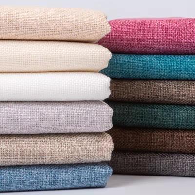 China Breathable Solid Cotton Canvas Upholstery Fabric In 255Gsm Home Stock Textile Fabric For Table Bag Pillow Cases for sale