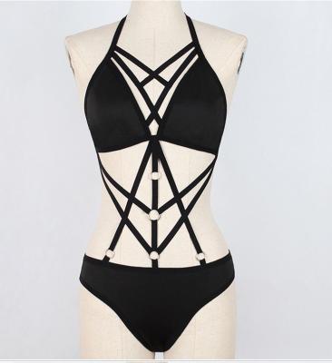 China Anti-Static Ladies Underwear Lace Bandage Bikini Suit for sale