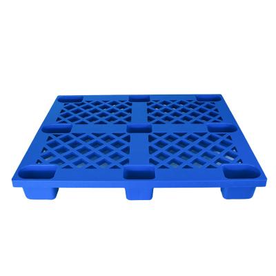 China ISO9001 Certified Plastic Flat Nine Feet HDPE Blue Pallet for Logistics Industry Storage for sale