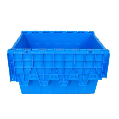 China Warehouse Distribution Container Stackable Plastic Moving Crate with Customized Color for sale