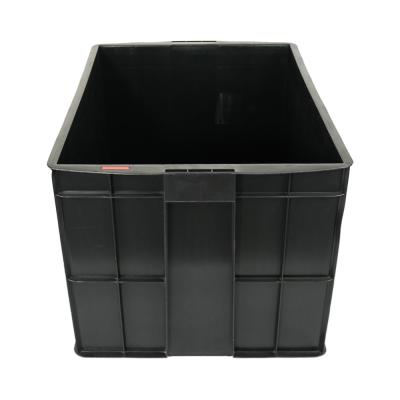 China Logistic Turnover Solid Box HDPE Plastic Vegetable Fruit Crate for Secure Storage for sale