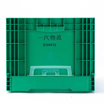 China Solid Box Style Collapsible Vegetable PP Crate for Parts Foldable and Eco-Friendly for sale