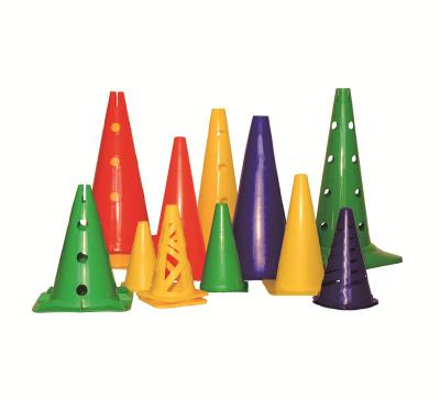 China Customized Logo Availabled Tourtop PP/PE Soccer Cones for Agility Training Equipment for sale