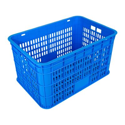 China Customized Logo Autolock Industrial Box Fish Egg Plastic Crate Washing Machine for sale