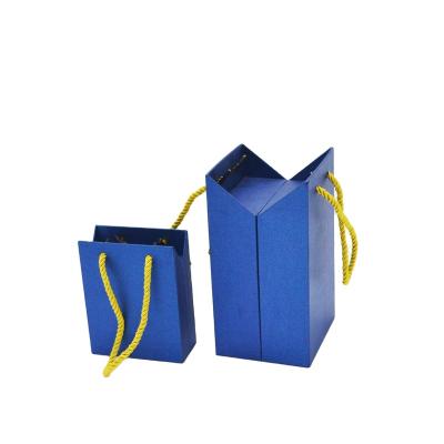 China LogoWholesale Factory Recyclable Custom Paper Box For Shoe Double Split Paper Bag for sale