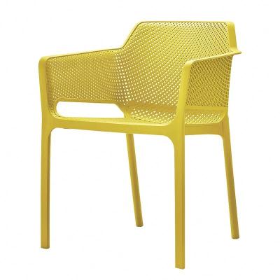 China Comfortable Hot Sale Outdoor Furniture Plastic Cafe Lounge Chair Dining Armchair for sale