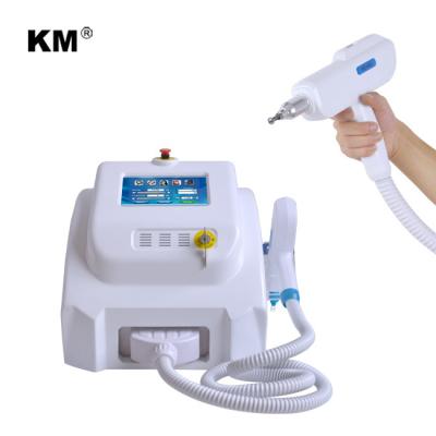 China Hot Selling portable dye removal q-switch laser tattoo removal machine / ND yag laser machine with 532 1064 1320 laser heads for sale