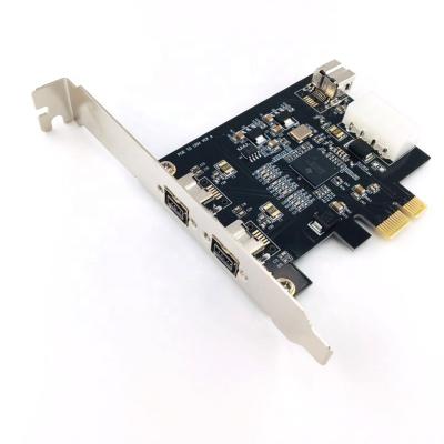 China Combo PCIE Firewire 3x 1394b Ports Controller Card , TI PCI Express Chipset PCIE 1394 Cards TO PORT 3 1394 CARD for sale