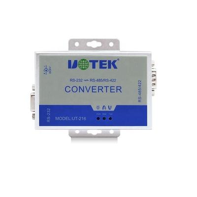 China Desktop UT-216 RS-232 to RS-485/RS-422 Converter with Surge Protection 600w Active RS232 to RS485/RS422 Interface Converter for sale