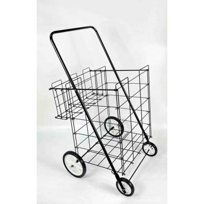 China Folding Easy Folding Shopping Cart with 4 Wheels for sale