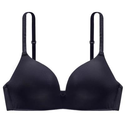 China Japanese seamless pump bra without the ring steel one-piece pure cotton comfortable sleep girl underwear for sale