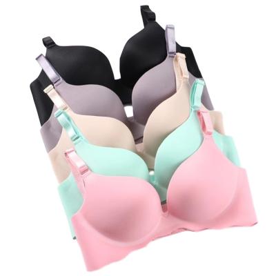 China Dropshipping Antibacterial Low Price Seamless Wireless Women Push Up Lingerie Gather Bra for sale