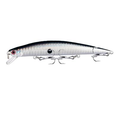 China New ABS plastic hard minnow fishing lure 12.5cm/12g crankbaits 10 colors available wobblers 3 hooks plastic baits for sale