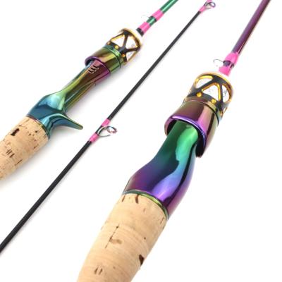 China Fashion 1.68m Colorful Solid Trick Trout Lure Fishing Rod Power Ultralight 3-7g Carbon Spin / Mount Rod Probale Fishing Pole for sale