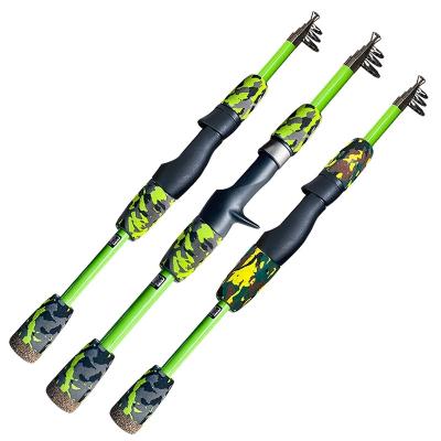 China FRP 1Pcs Carp Fishing Rod Poles Spinning Casting Pole Portable Camouflage 1.2M/1.5M Ice Fishing Rod for sale